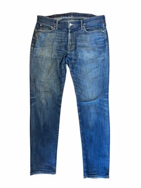 A&F Men's Classic flex Supper skinny Blue Jeans 36W 32L